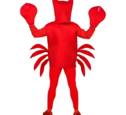 Costume da granchio rosso con maschera per adulto