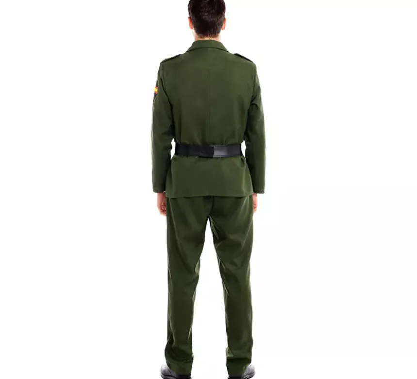 Costume da Guardia Civil verde per uomo