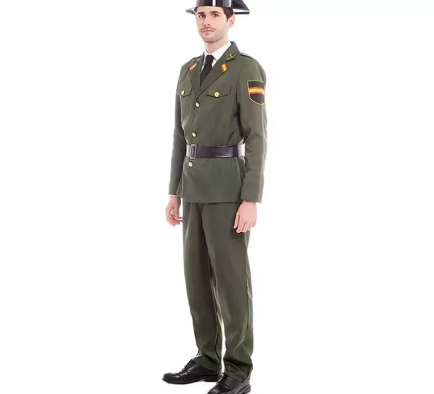 Costume da Guardia Civil verde per uomo