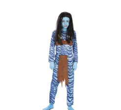 Costume da Guerriera azzurro per bambina