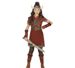 Costume da guerriera vichinga nordica per ragazza