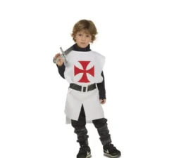 Costume da guerriero bianco medievale o corazza