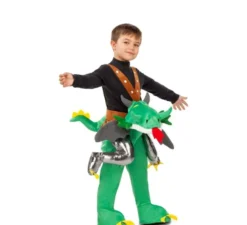 Costume da guerriero drago in sella per bambini