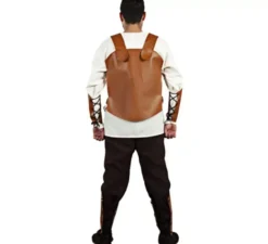 Costume da guerriero medievale con armatura per uomo
