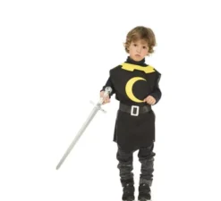 Costume da guerriero medievale nero o corazza