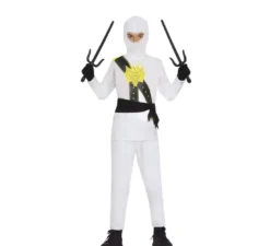 Costume da guerriero ninja bianco per bambino
