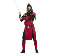Costume da guerriero samurai rosso per uomo