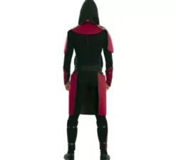 Costume da guerriero samurai rosso per uomo