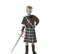Costume da guerriero scozzese medievale per bambino