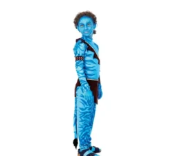 Costume da guerriero tribale blu per bambino