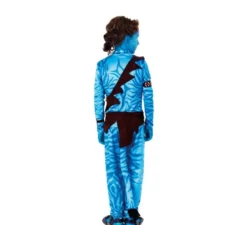 Costume da guerriero tribale blu per bambino