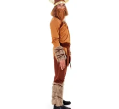 Costume da guerriero vichingo marrone da uomo