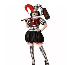 Costume da Harlequina sinistra per donna