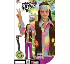 Costume da Hippie arcobaleno per bambini e ragazzi