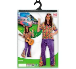 Costume da hippie con campana di velluto da uomo