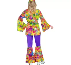 Costume da hippie da donna alla moda anni '60 Peace and Love