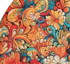 Costume da hippie floreale anni '70 per donna