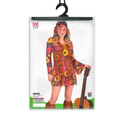 Costume da hippie floreale con frange per donna