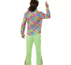 Costume da hippie flower power per un uomo