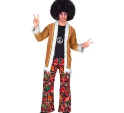 Costume da hippie invernale per uomo