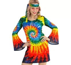 Costume da hippie onde psichedeliche per donna