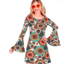 Costume da hippie vintage anni '60 per donna