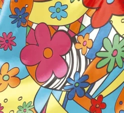 Costume da Hippy a fiori per donna