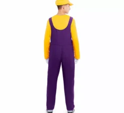 Costume da idraulico giallo per uomo