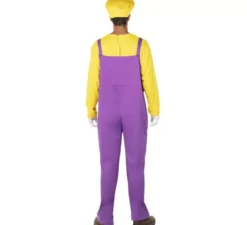 Costume da idraulico giallo per uomo
