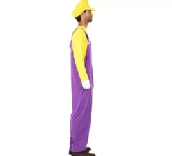 Costume da idraulico giallo per uomo