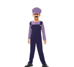 Costume da idraulico viola per bambino
