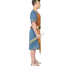 Costume da imperatore romano blu per uomo