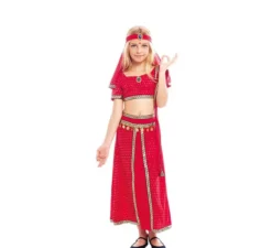 Costume da indiana Bollywood fucsia per bambina
