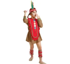 Costume da Indiana marrone per bambina