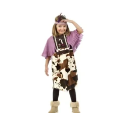 Costume da Indiana rosa per bambina