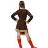 Costume da indiana rossa con frange per bambina