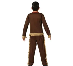 Costume da indiana rossa con frange per bambino