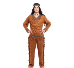Costume da indiano marrone per uomo