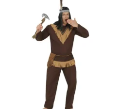 Costume da indiano marrone scuro per uomo