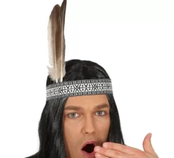 Costume da indiano marrone scuro per uomo