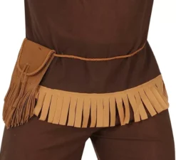 Costume da indiano marrone scuro per uomo