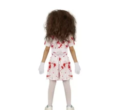 Costume da infermiera zombie bianca per bambina
