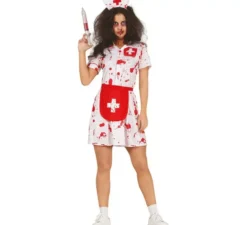 Costume da infermiera zombie bianca per donna