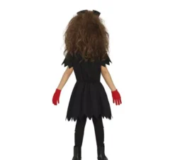Costume da infermiera zombie nera per bambina