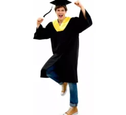 Costume da laurea dorato per adulti