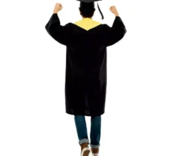 Costume da laurea dorato per adulti