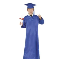 Costume da laureato blu per bambini