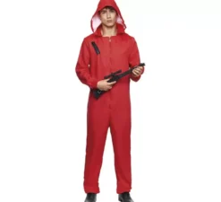 Costume da lavoratore rosso o tuta da uomo
