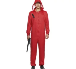Costume da lavoratore rosso o tuta da uomo