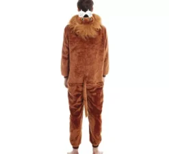 Costume da leone con cappuccio e criniera da uomo